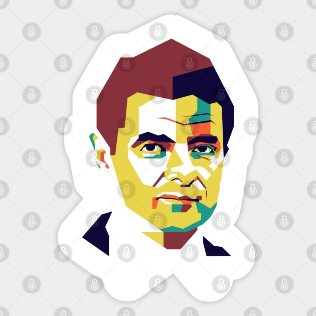 Rowan Atkinson the Mr Bean 2 Sticker by pentaShop